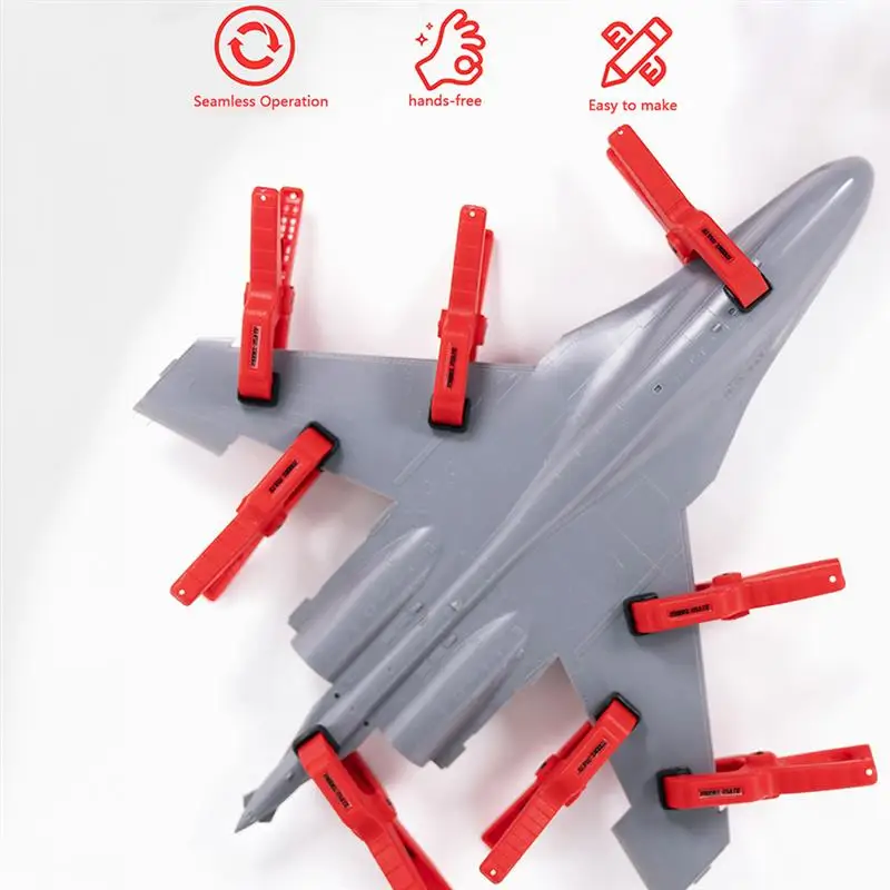 2/4/20pcs Seamless Auxiliary Clamps With Silicone Anti-slip Pad Model Tools Kit Fit for Hobby Model Craft DIY Accessories