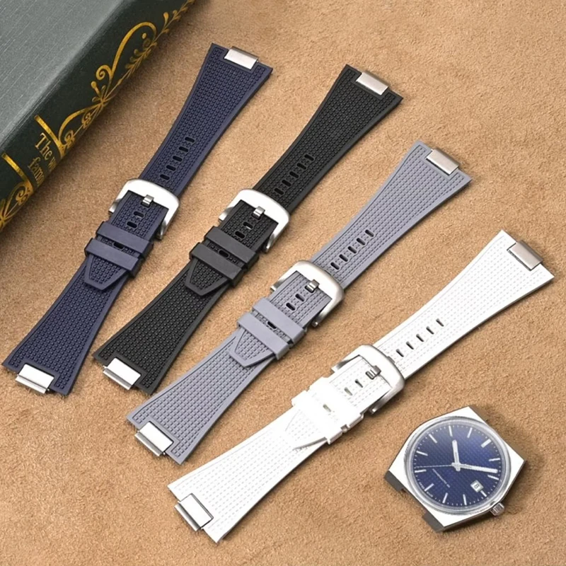 

Силиконовый ремешок для часов Tissot PRX T137.407 T137.410, 27 мм, высококачественный фторкаучуковый быстросъемный ремешок для часов, мужской браслет