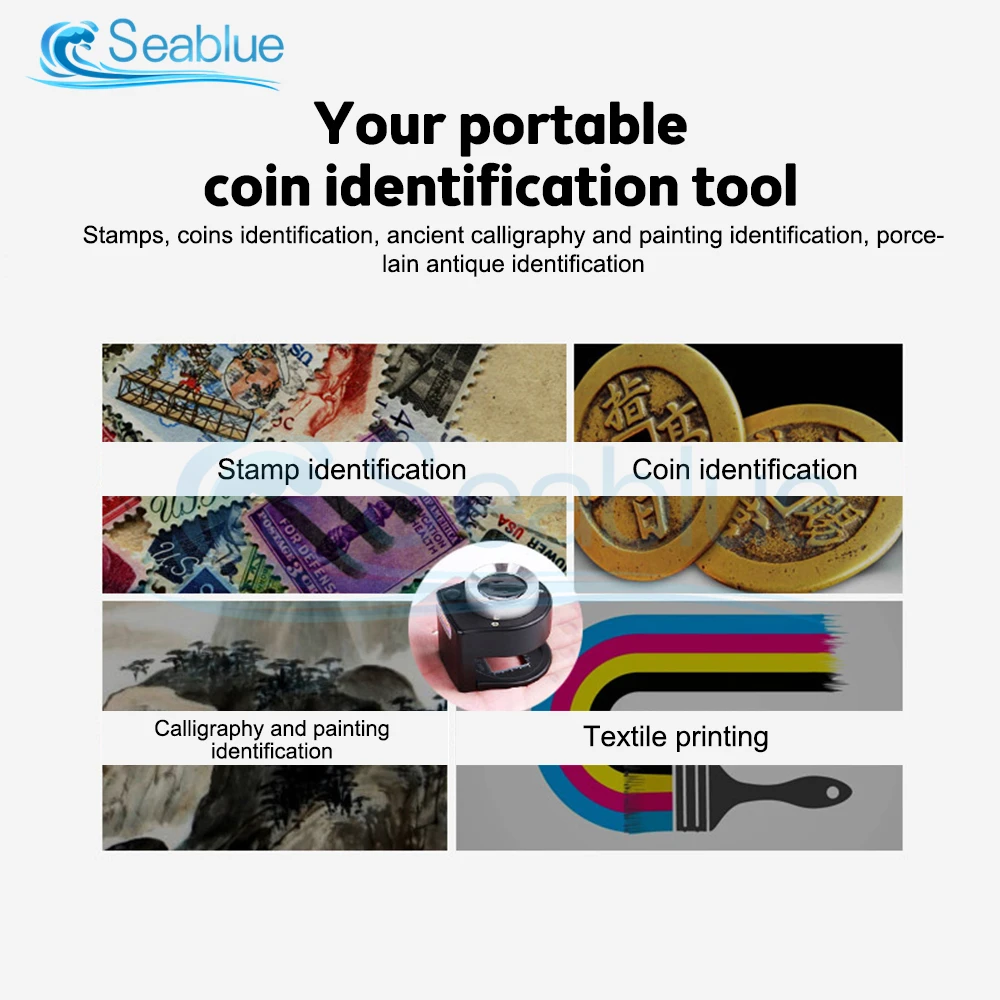 6 LED UV 30X Magnifying Glass Optical Glass Lens Loupe Magnifier Handheld Coin Stamps Jewelry Mini Thread Counter Magnifier