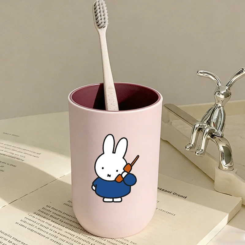 

Miffy Water Bottle Cups Anime Rabbit Toothbrush Cups Cartoon Fashion Mouthwash Cup Cute Boys Girls Water Cups Birthday Gift New