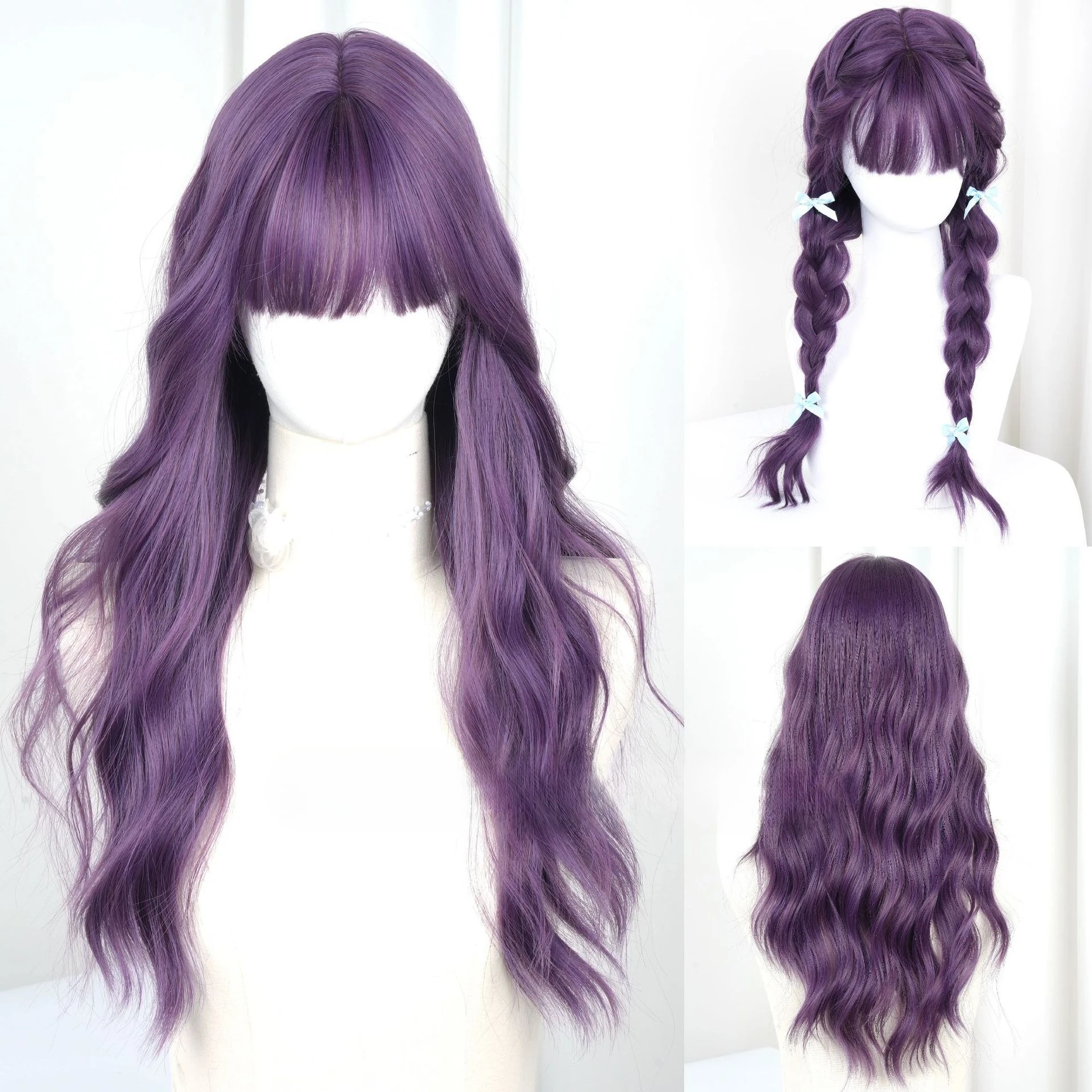 Женский парик, новый фиолетовый