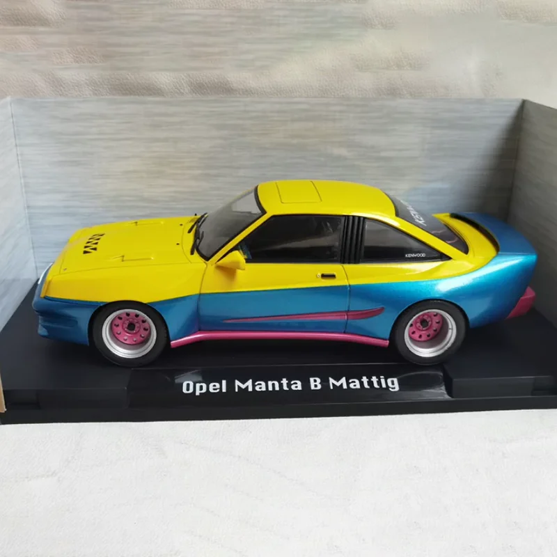 MCG 1/18 Maßstab OPEL MANTA B MATTIG Legierung Simulation Auto Modell Statische Sammlung Dekoriert Urlaub Geschenke Spielzeug Souvenir Geschenk