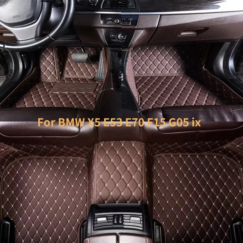 

Custom Floor Mats For BMW X5 E53 1999-2006 E70 F15 G05 2018-2023 ix 2023 Full Coverage Floor Mats Luxury Floor Liners Auto Parts