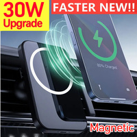 30W Magnetic Car Wireless Charger for Iphone15 14 13 12 Pro Max Car Charger Stand Macsafe Wireless Charger Air Vent Phone Hodler