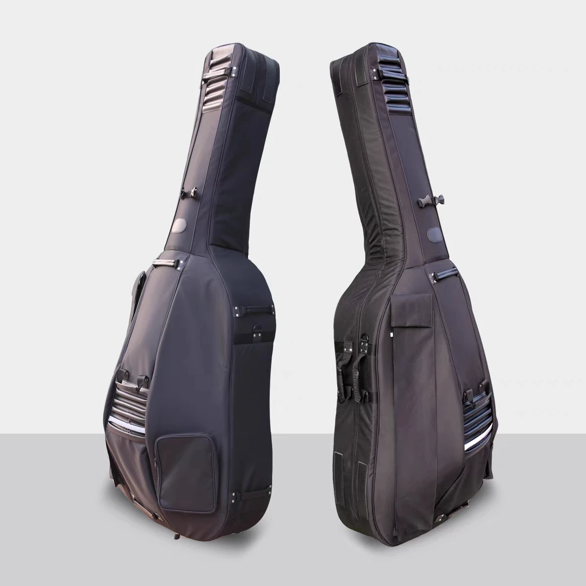 

Hooqu High -quality Double Bass Thickened Shoulder Carry Pulley Soft Bag