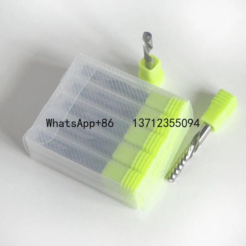 

10 шт./лот 3,175/4/5/6/8 мм AAAAA однофлейтовая левая спиральная фреза-вниз с ЧПУ твердосплавная фреза концевая фреза