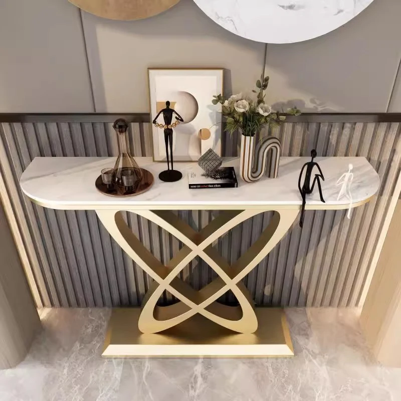 Consolle di lusso italiano Design unico Consolle classica alla moda Bellissimo tavolo post moderno per ufficio Soggiorno
