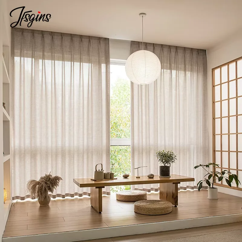 Tirai Tulle Voile Jepang untuk - Linen Curtain Eyelet ulasan dan harga
