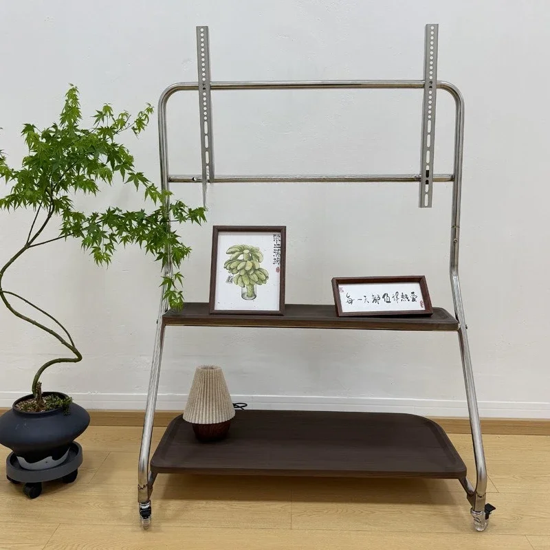 Curved TV Stand, Stainless Steel TV Stand