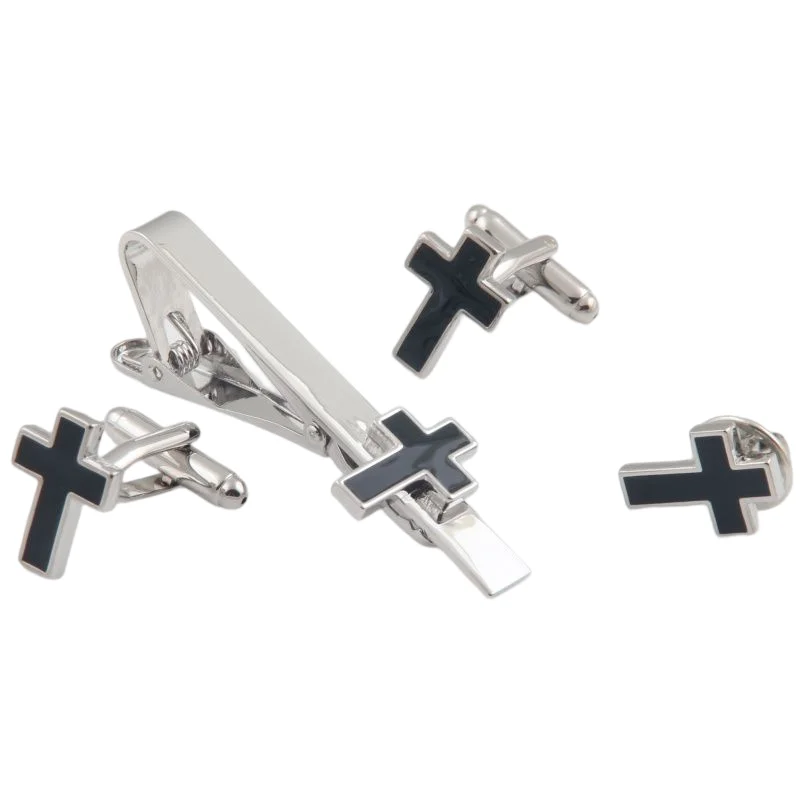 Aoshida Fashion Man and Women Cufflinks Tie Clip Brooch Set FREE SHIPPING:High Quality  For  FIGURE  2023 Cross Wholesales