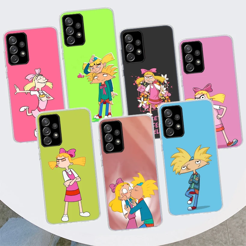 Cartoon Hey Arnold Fondos Phone Case For Samsung Galaxy A55 A54 A53 A52 A15 A14 A13 A12 A35 A34 A33 A32 A25 A24 A23 A22 A04S A03