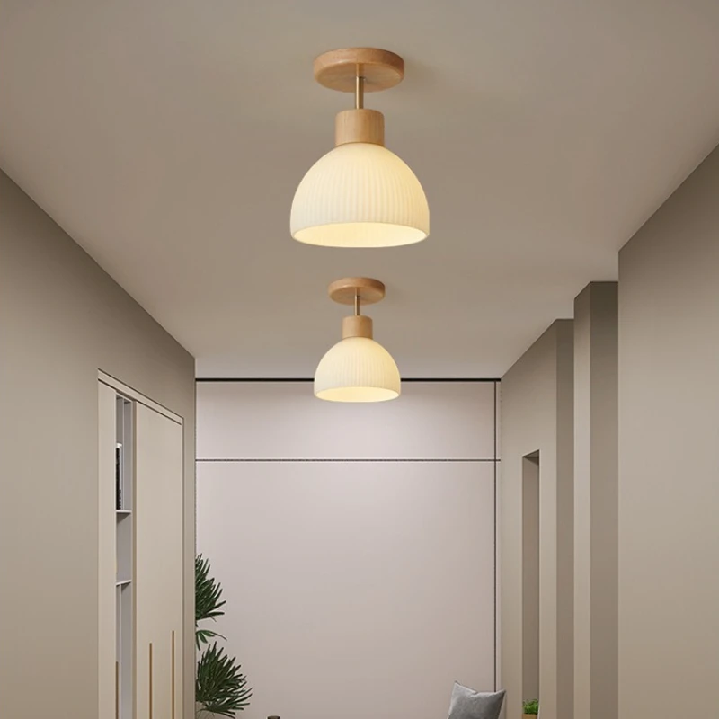 

Современный ретро полосатый стеклянный светодиодный потолочный светильник, люстра, скандинавское украшение, лампа для балкона, коридора, прохода, столовой, спальни