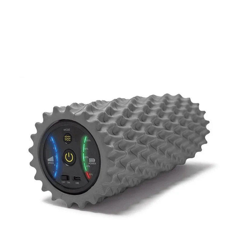 5-speed Electric Foam Roller Yoga Fitness Vibration Relaxation Massage Column Electric Corrugated Fascia Column Yoga Column