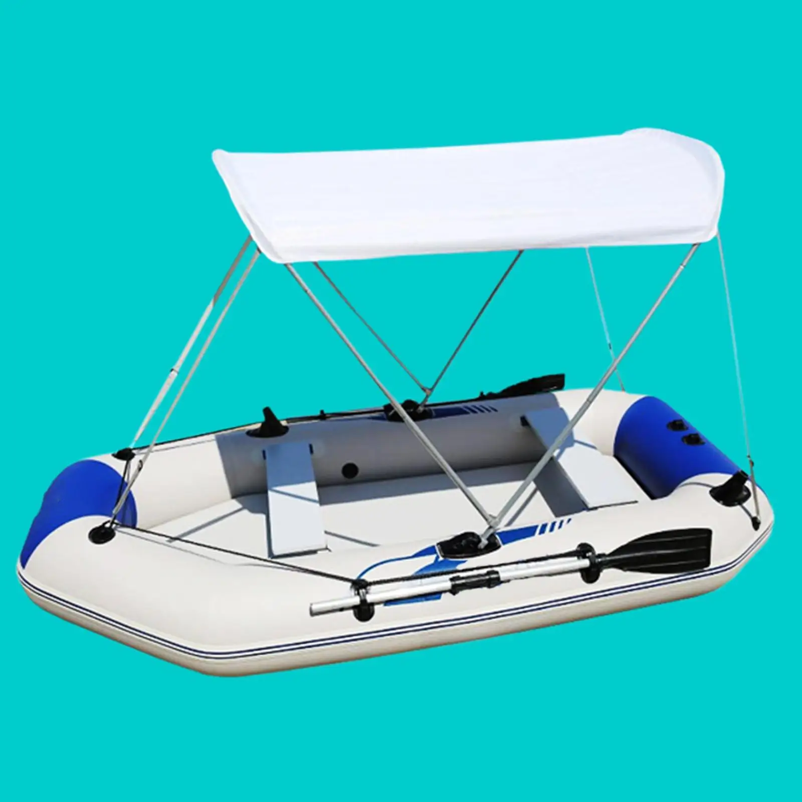 Bimini Tops for Boats Top Parts Crack Resistant Poles Extension Set Durable Waterproof Canoe Sun Shade for Kayak Replacement