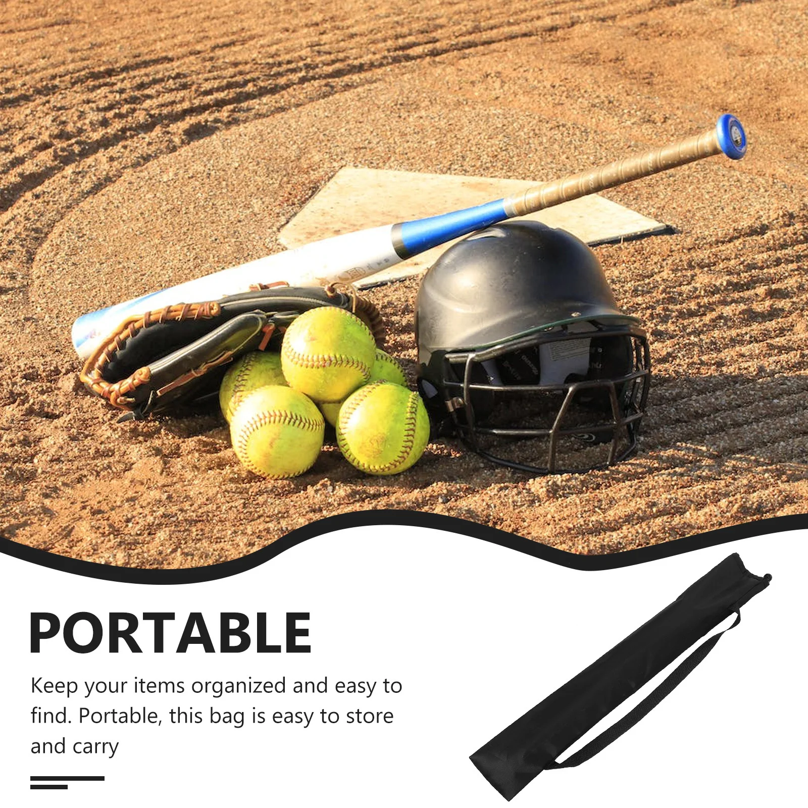 

Pouch Portable Storage For Travel Outdoor Use Durable Polyester Material Bat Bag Baseball Bats Pouch Stick Carrying Bag