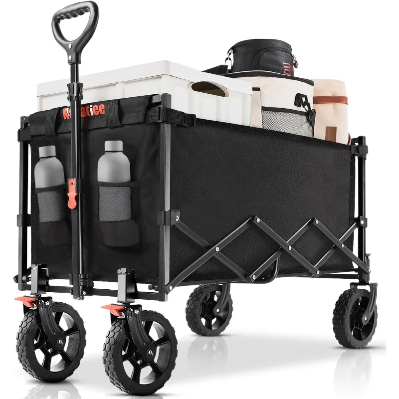 

Wagon Cart Heavy Duty Foldable, Collapsible Wagon with Smallest Folding Design