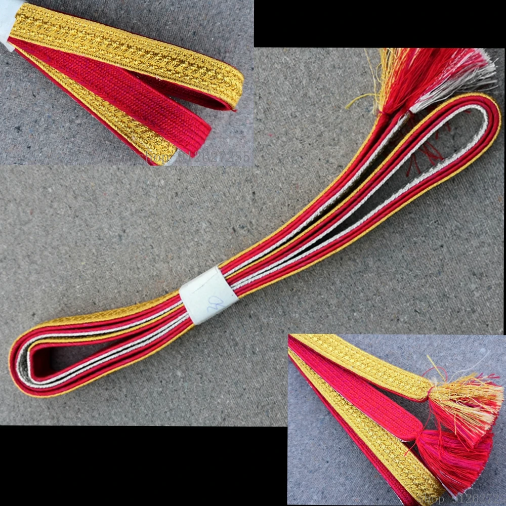 Japanese Hige red  yellow Sageo Rope For Japanese Katana sword wakizashi tanto 150-170cm