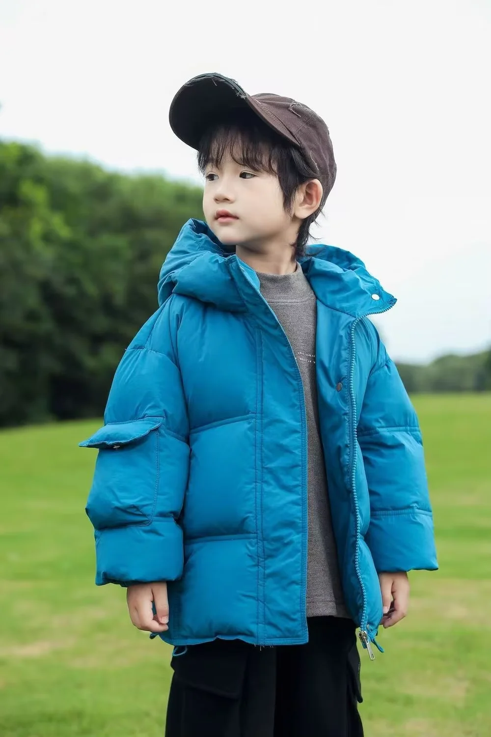 Children Winter White Duck Down Hooded Jacket Boys Girls Puffer Coat Kids Warm Outerwear Toddler Clothing 4 5 6 7 8 9 Years