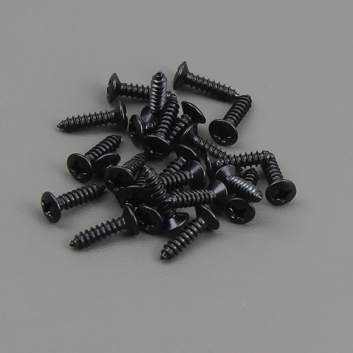 FLEOR 25PCS Guitar Pickguard Mounting Screws for Electric Bass Parts, Chrome/Black/Gold Choose