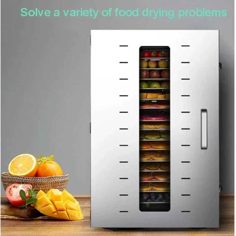 Food Dehydrator Vegetable Fruit Dryer 16-layers Stainless Steel Commercial Food Drying Machine Pet Food Mushroom