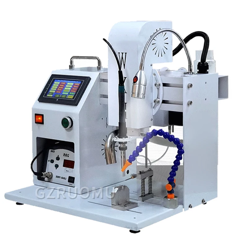 Semi-Automatic Soldering Machine 150W Pedal Type Automatic Soldering Table Switch Terminal Diode Light Beads USB Welding 220V