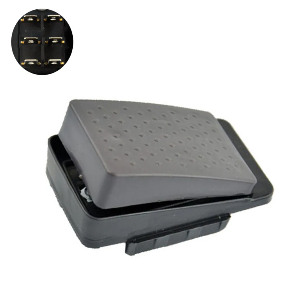 Switch Control Foot Pedal for reset Black Plastic Red Ride-on Car Throttle 2 Feet 6/12V 70x42x33mm Switch Control