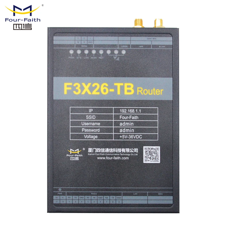 F3X26-TB 3G/4G LTE router with sim card slot wireless rs485 transmitter and receivers for remote control industrial equipment