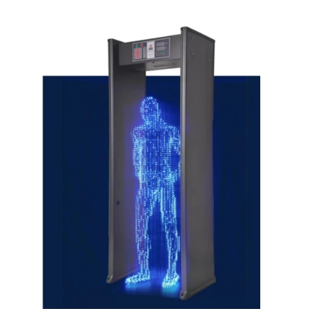 6 Zones Waterproof Walk Through Metal Detecting Machine Security Metal Detector