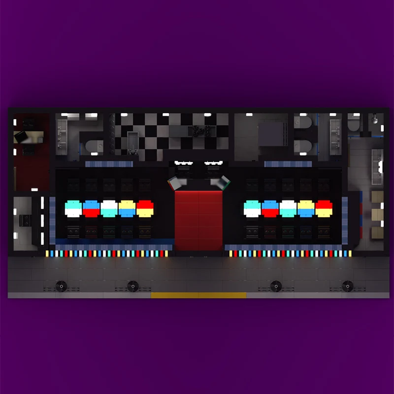 City Street View Model MOC Building Bricks Popular Game Scene Modular Technology Children Holiday Gifts Assemble Toys Suit