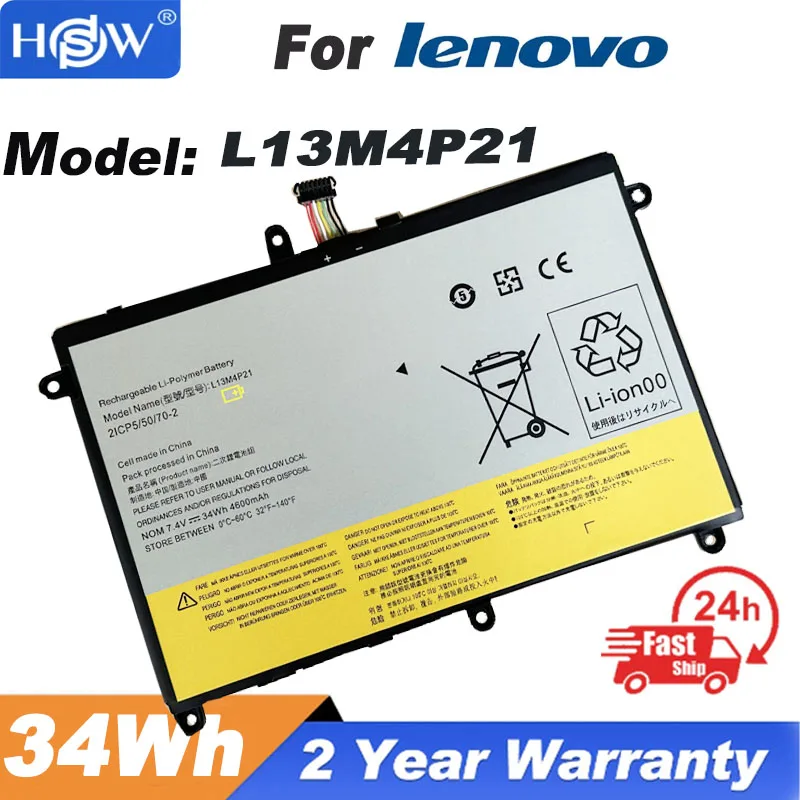 

L13L4P21 L13M4P21 7.4V 34WH 4700MAH Laptop Battery For Lenovo Ideapad Yoga 2 11 20332 2332 20428 Yoga2