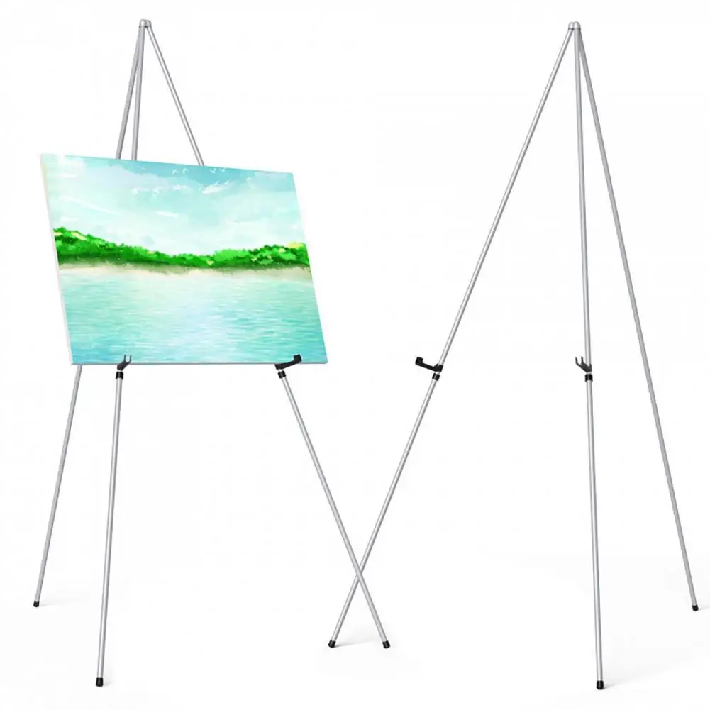 Adjustable Easel Stand Portable Metal Tripod Easel Stand for Canvas Art Display Wedding Sign Collapsible Painting