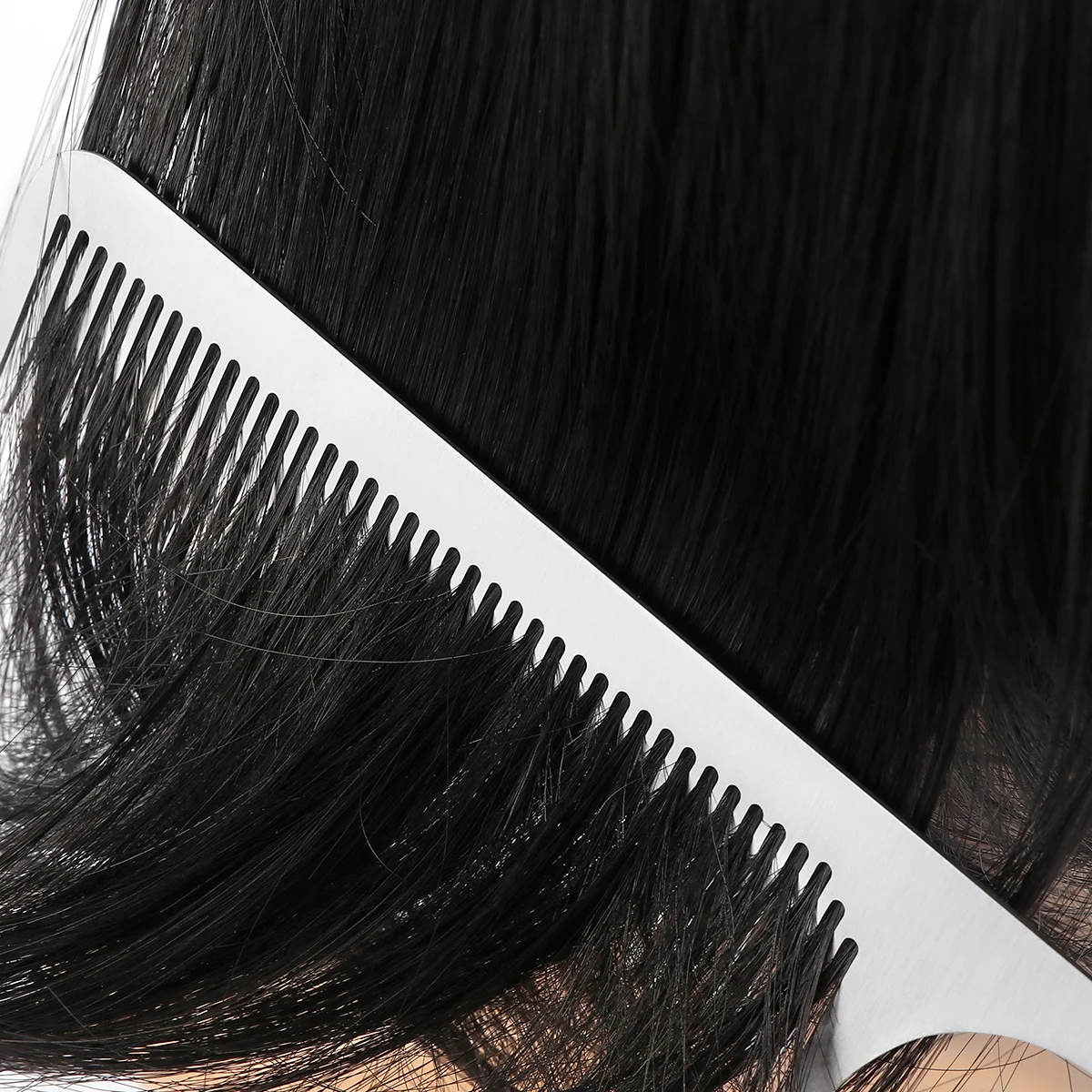 

1Pcs Titanium Steel Hair Cutting Comb Professional Anti-Static Durable Barber Hairdressing Tool Salon Styling 25x3cm Silver