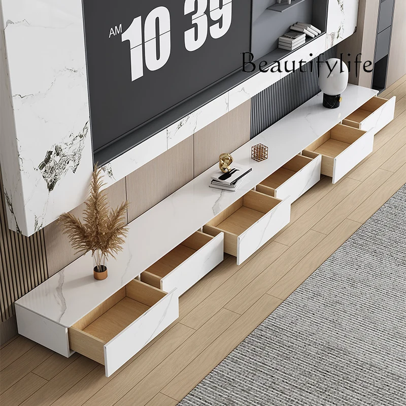 

TV Cabinet Italian Minimalist Light Luxury Modern Living Room Storage Hallway Tv Table Nordic Simple Archivadores Furniture