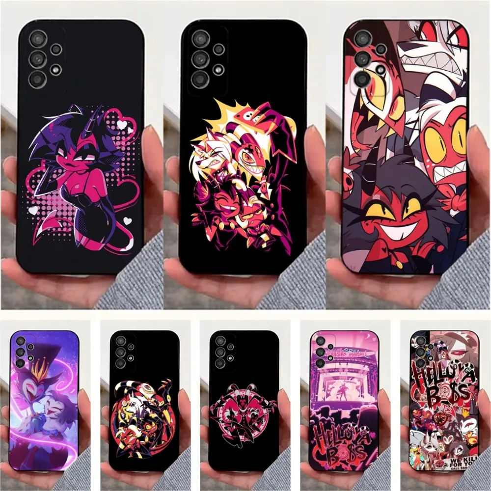 

Anime H-Helluva B-Boss Phone Case For Samsung S25,S24,S23,S22,S20,S21,S10,Ultra,Plus,Lite,FE,Soft Silicone Black Cover