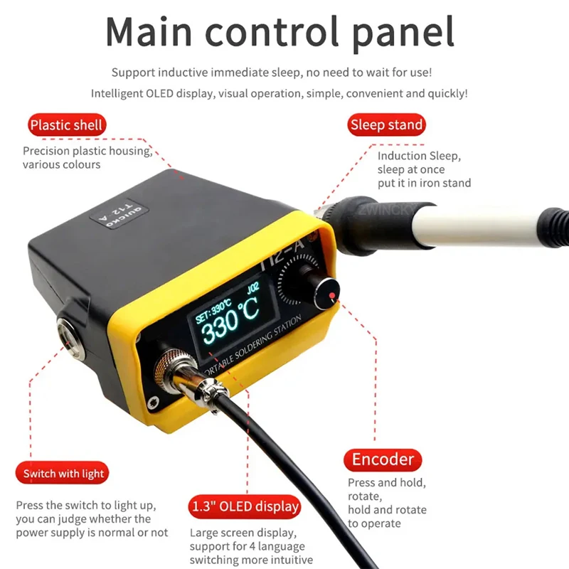 for Makita/Dewalt/Milwaukee/Worx/Devon 18V Li-ion Battery Cordless Electric Soldering Iron T12 Soldering Station Welding Tool