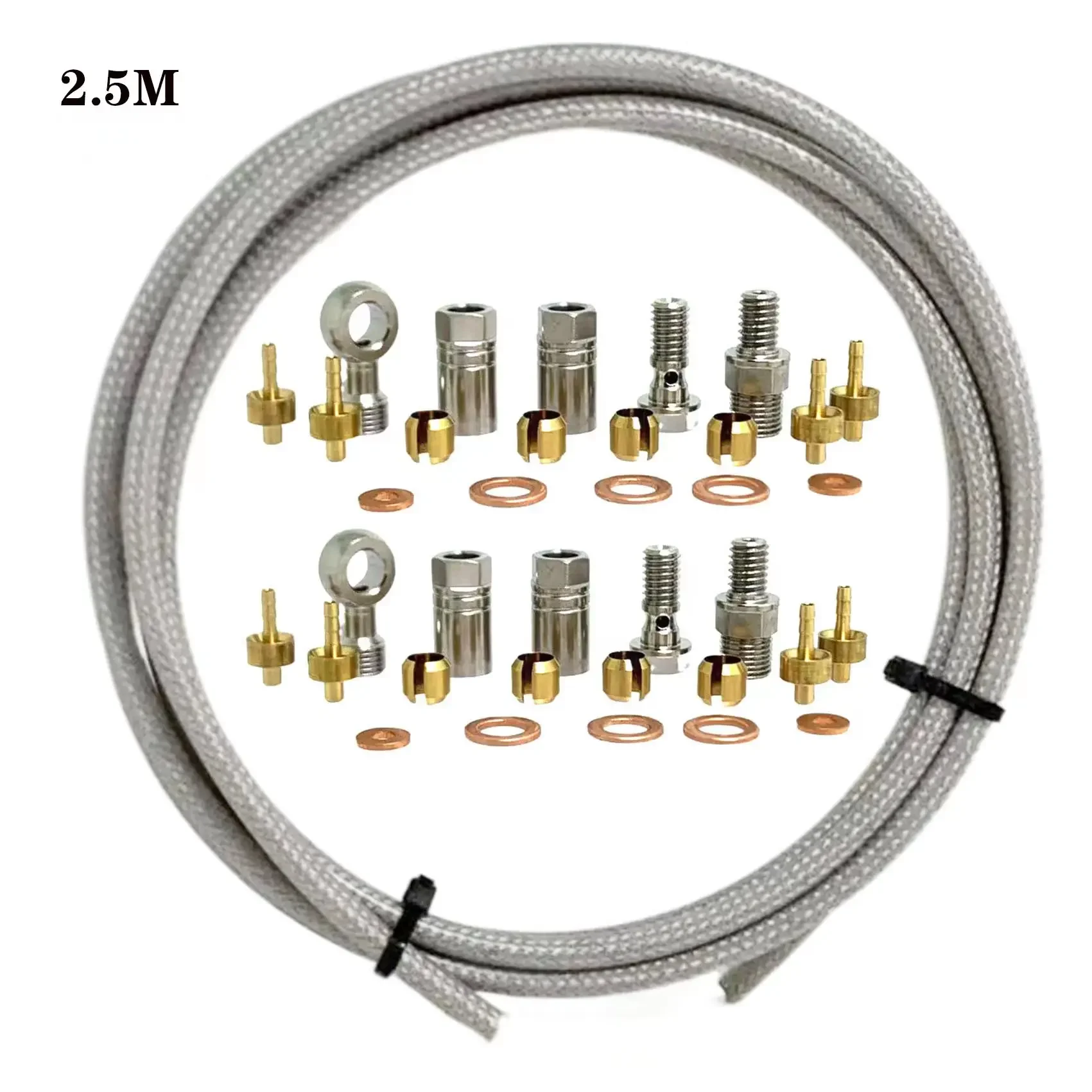 

Brake Metal Hose Bike Brake Kit Brake Brakes Connector Disc Hose Hydraulic Metal Sporting Goods Banjo Maintain Tools