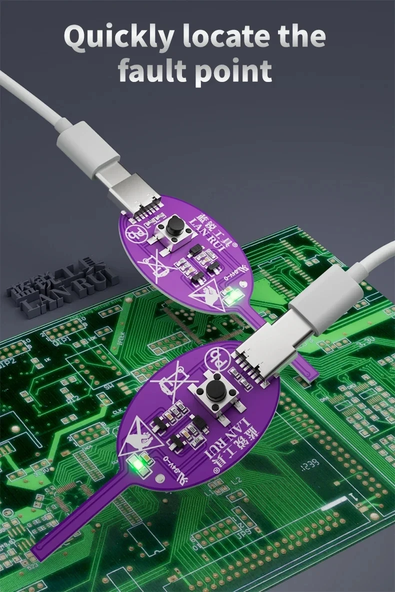 Lanrui K7S Fengming Rilevatore di Induttanza Tester Scheda Madre Bobina Tester Rivelatore Induttore Per Strumento di Riparazione Del Telefono