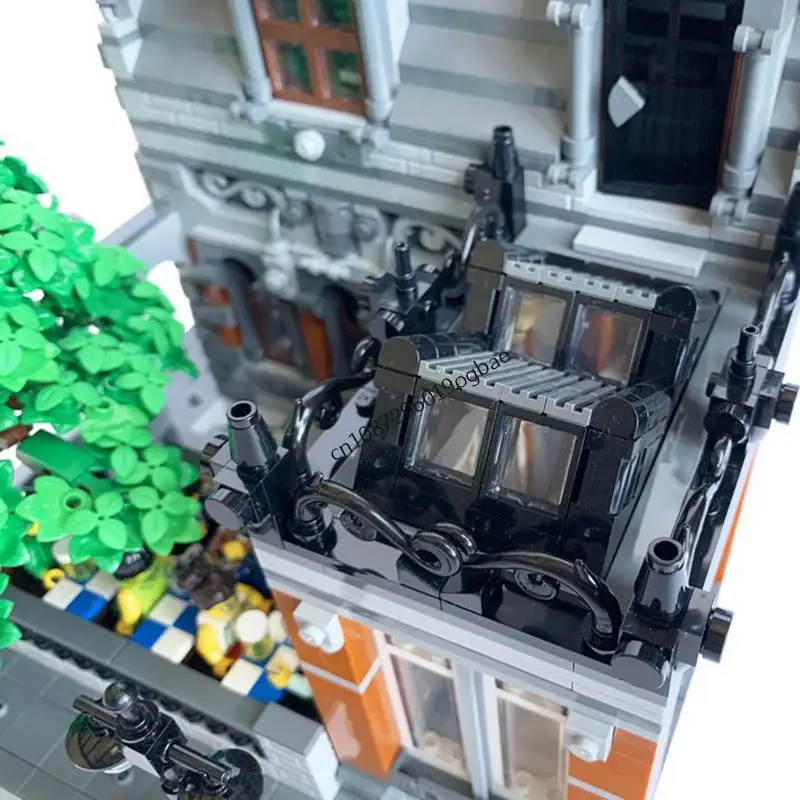 NIEUWE 2963PCS Stad Hot Selling Street View Moc Kleine Stad Brouwerij model DIY creatieve ideeën Kind Speelgoed Montage Puzzel verjaardagscadeau