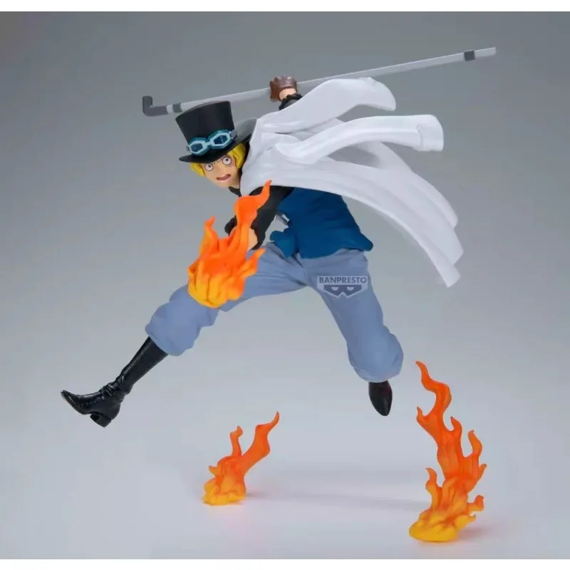 In Stock Original Bandai Banpresto One Piece Battle Record Collection Sabo Moment of Battle Fire Fist Standing Figure