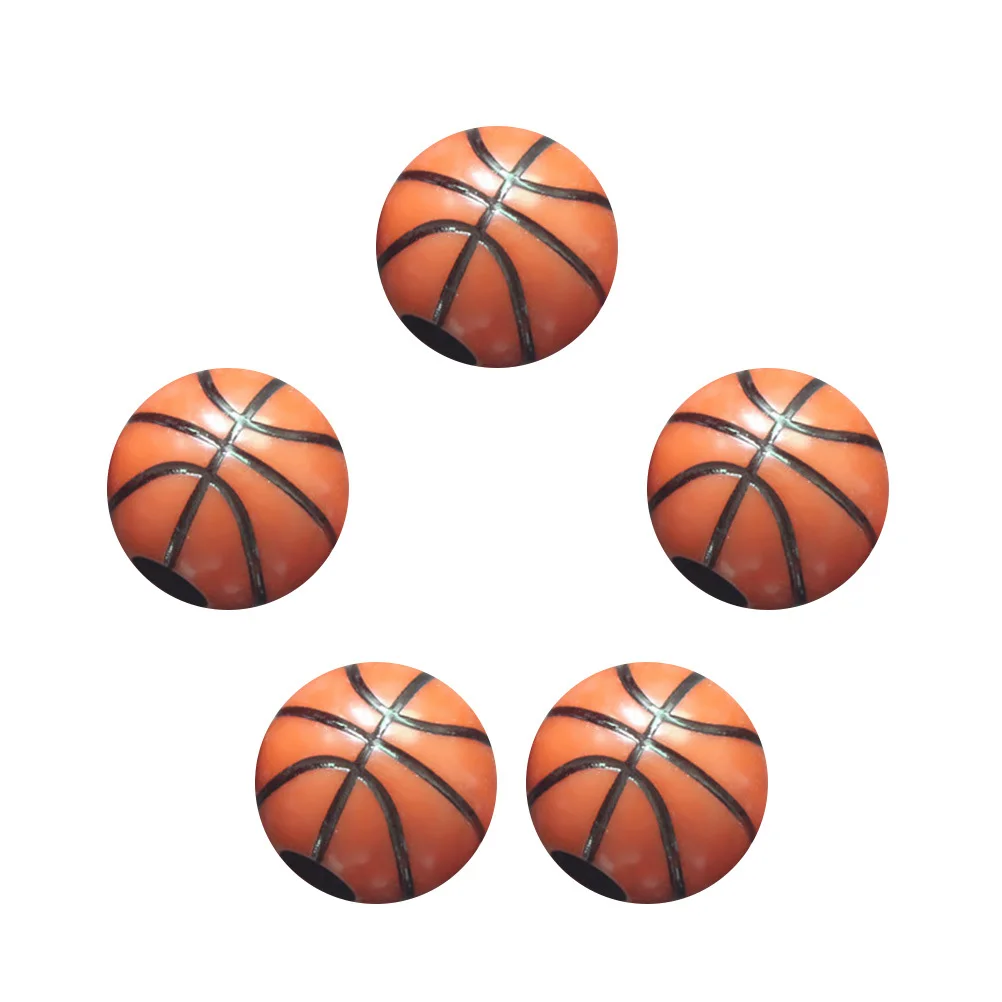 60 pçs 12mm contas de basquete de plástico para diy jóias fazendo artesanato contas crianças conjunto educativo pulseiras colares decorativos