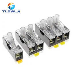 6X30mm 220V Glass Fuse Holder FS-101 FS102 FS103 Din Rail Mount Single Pole 6*30 Fuse Casing 0.5A ~ 30A