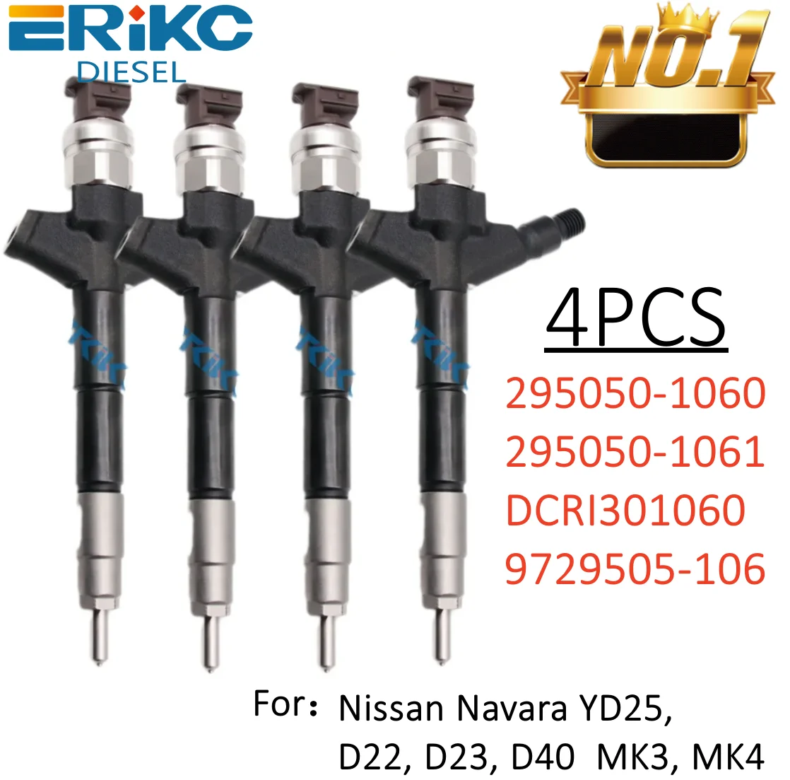 

166003XN0A A66003XN0A Common Rail Fuel Injector 295050-1060 DCRI301060 9729505-106 For Nissan Pathfinder 4PCS