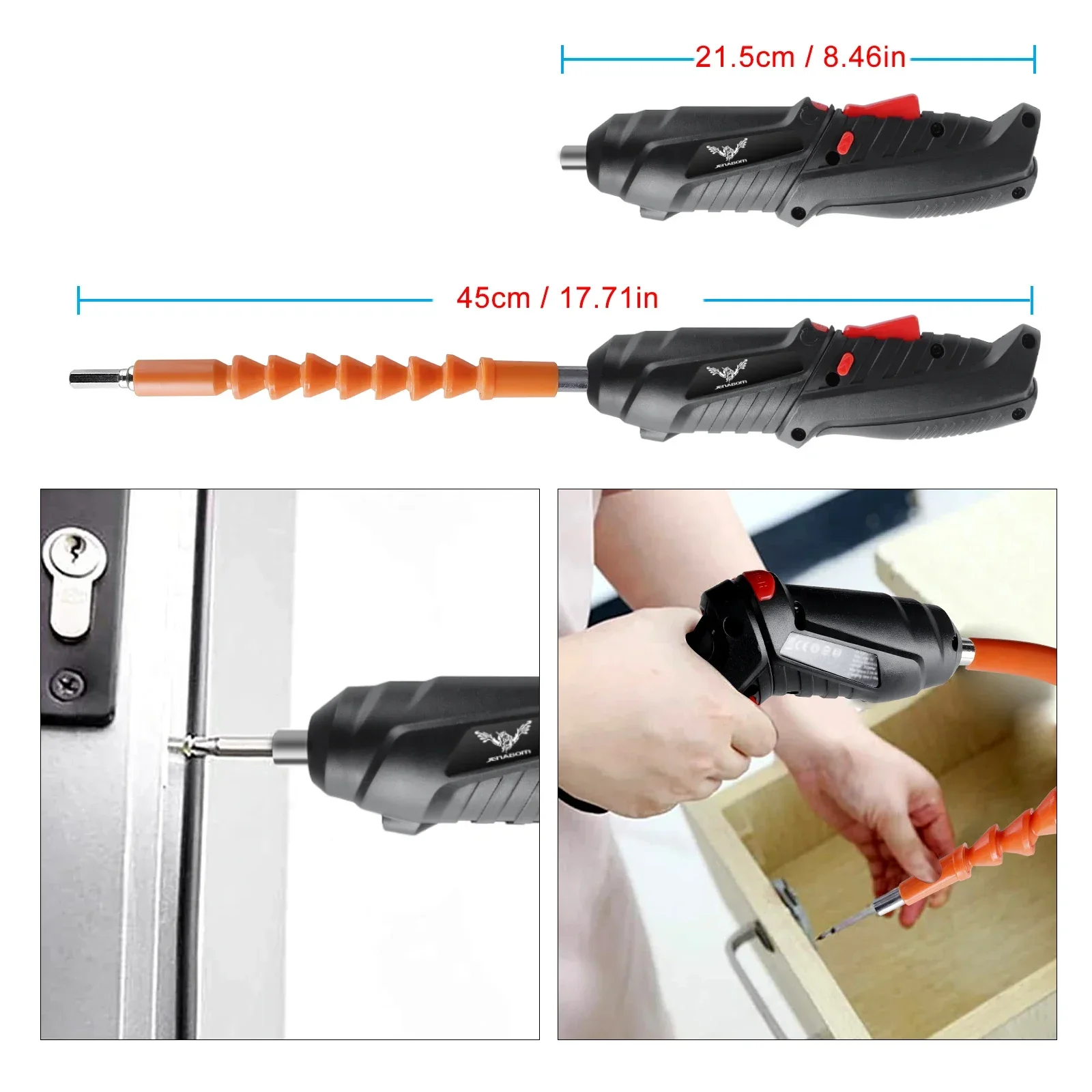 Electric Screwdriver Battery Rechargeable Cordless Screwdriver Powerful Impact Wireless Screwdriver Set Mini Drill Power Tools
