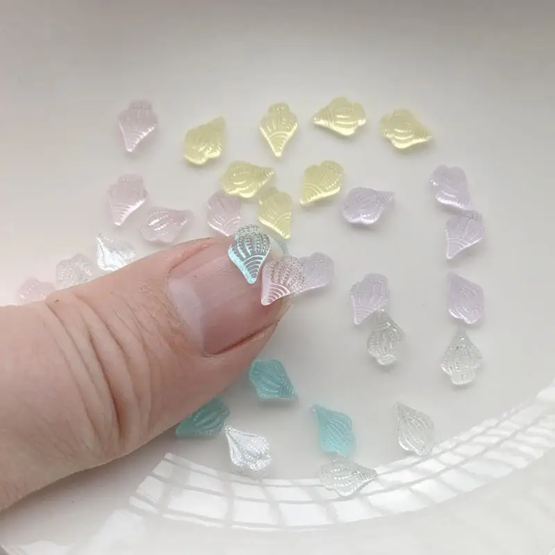 100 super cute transparent conch Crystal Rhinestones nail art decorations  nail rhinestones  nail supplies