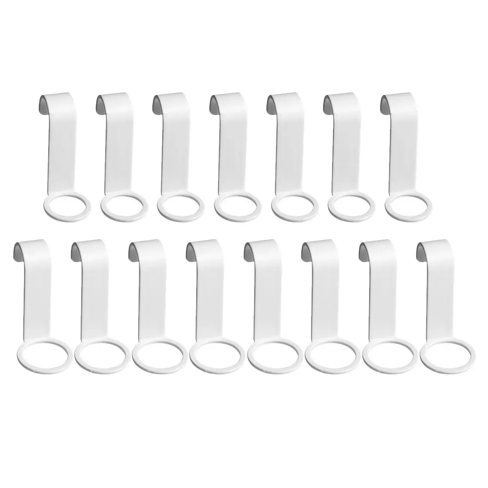 

16pcs Hooks Plastic Bathroom Home ganizer Multi function Hanger Long Lasting Use Solid Structure Strong Load bearing