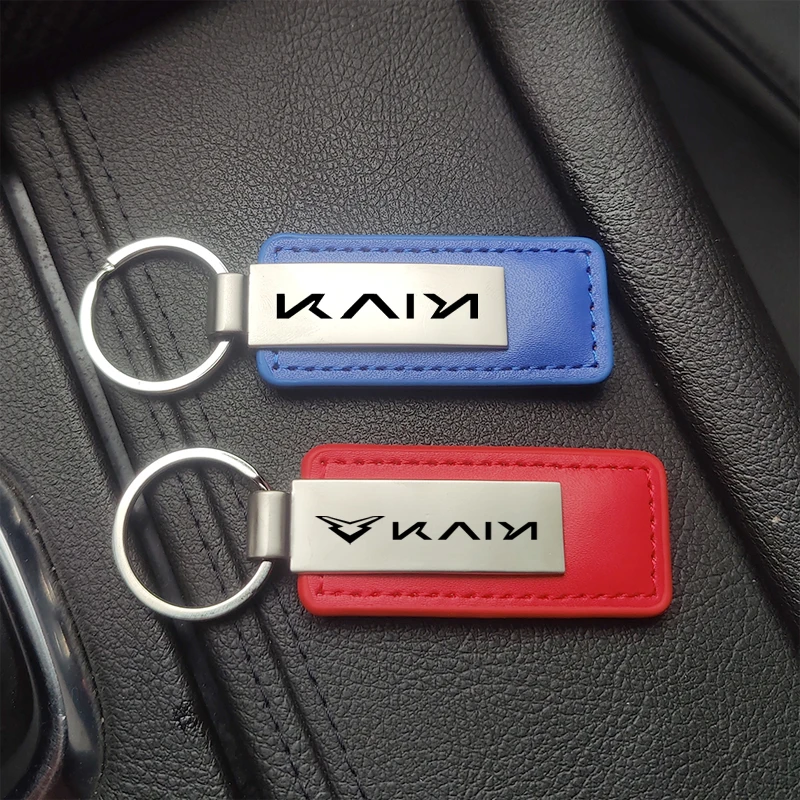 New Leather Metal Car Key Chain Keychain For Kaiyi E5 X3 X3Pro/EV Showjet Pro/EV Xuandu Kunlun Shiyue Auto Key Ring Accessories