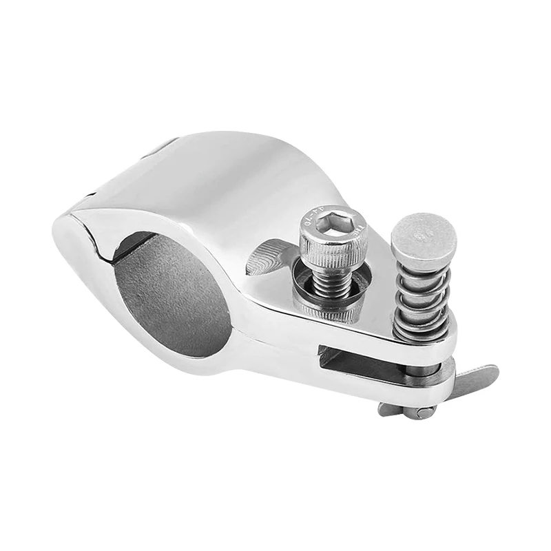 Boat Bimini Top Hinged Jaw Slide Clamp Fitting WIth Pin 316 Stainless Steel  Marine Hardware Yacht Tube Rail