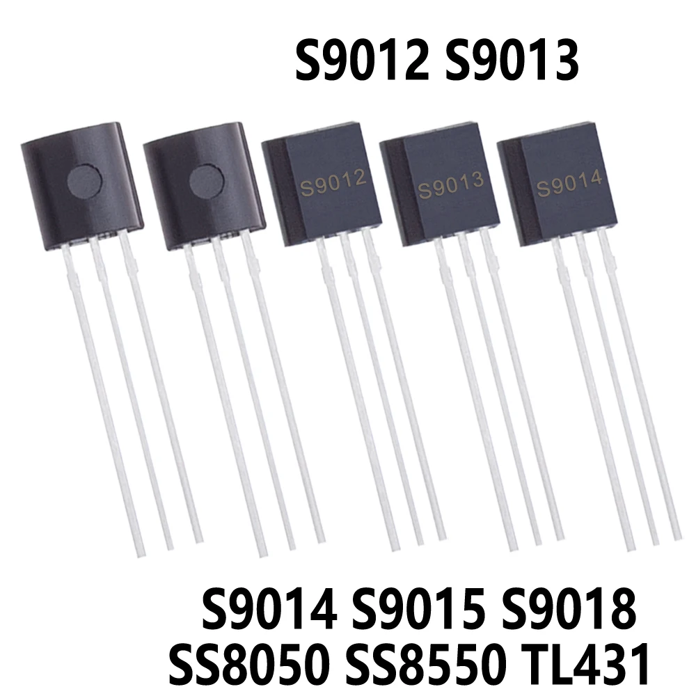 50/100/1000PCS TO-92 S9012 S9013 S9014 S9015 S9018 SS8050 SS8550 TL431 TO-92 TO92 transistor
