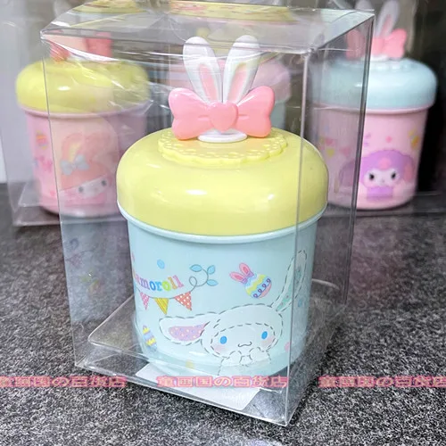 Sanrio Cartoon Mini Desktop Storage Canister Little Twin Stars Cinnamoroll Wishmemell Cogimyun Storage Box Ornaments Furnishings