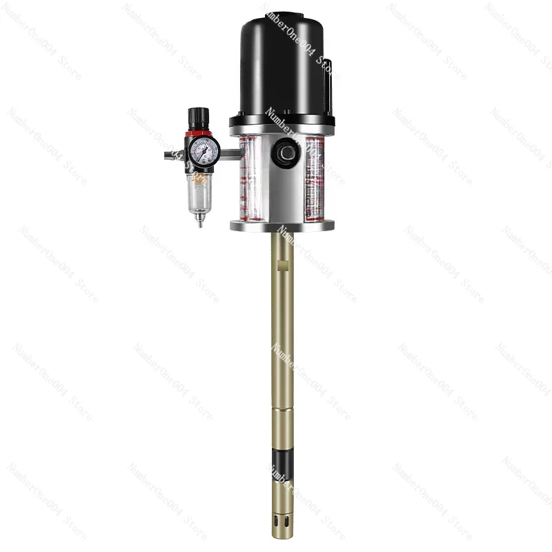 Pneumatic grease injector pump head High pressure grease injector head pump single pump grease injector yellow tubing